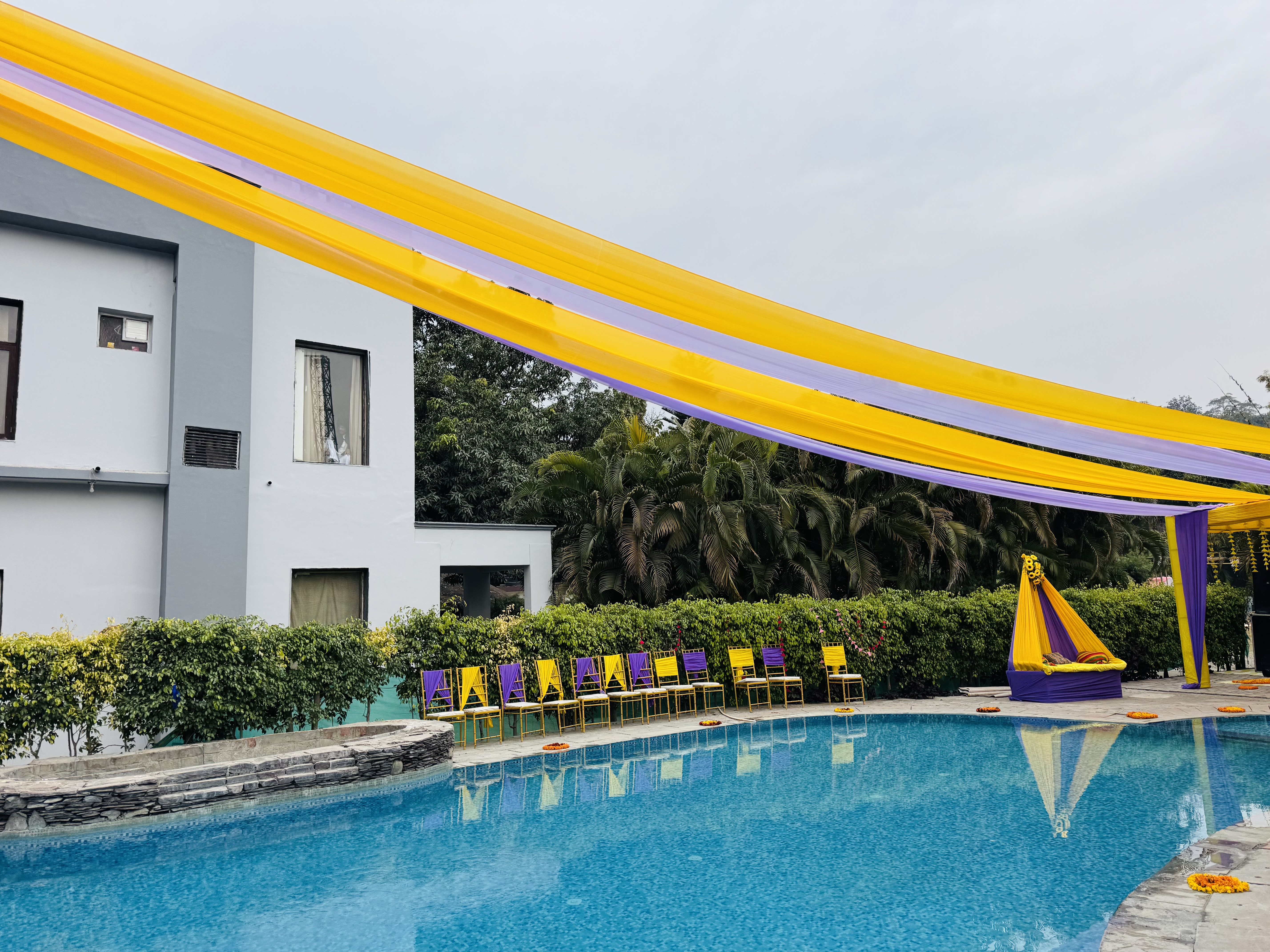 Haldi wedding photo at Corbett Wild Resort